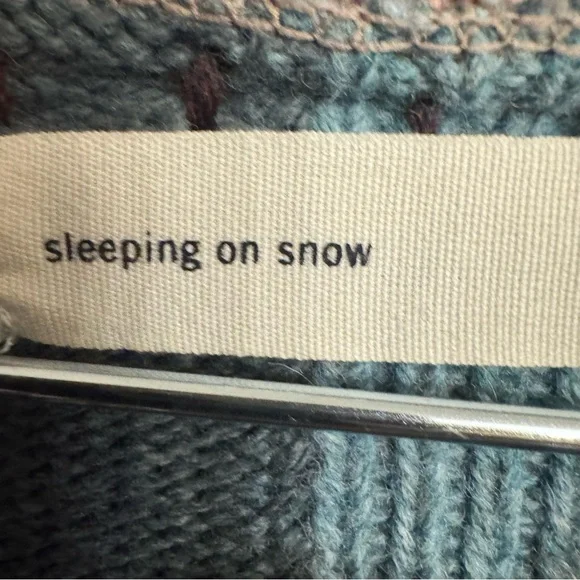 Anthropologie Sleeping on Snow Patchwork Hooded Cape‎ Shawl Rare Sweater Boho - Picture 3 of 14